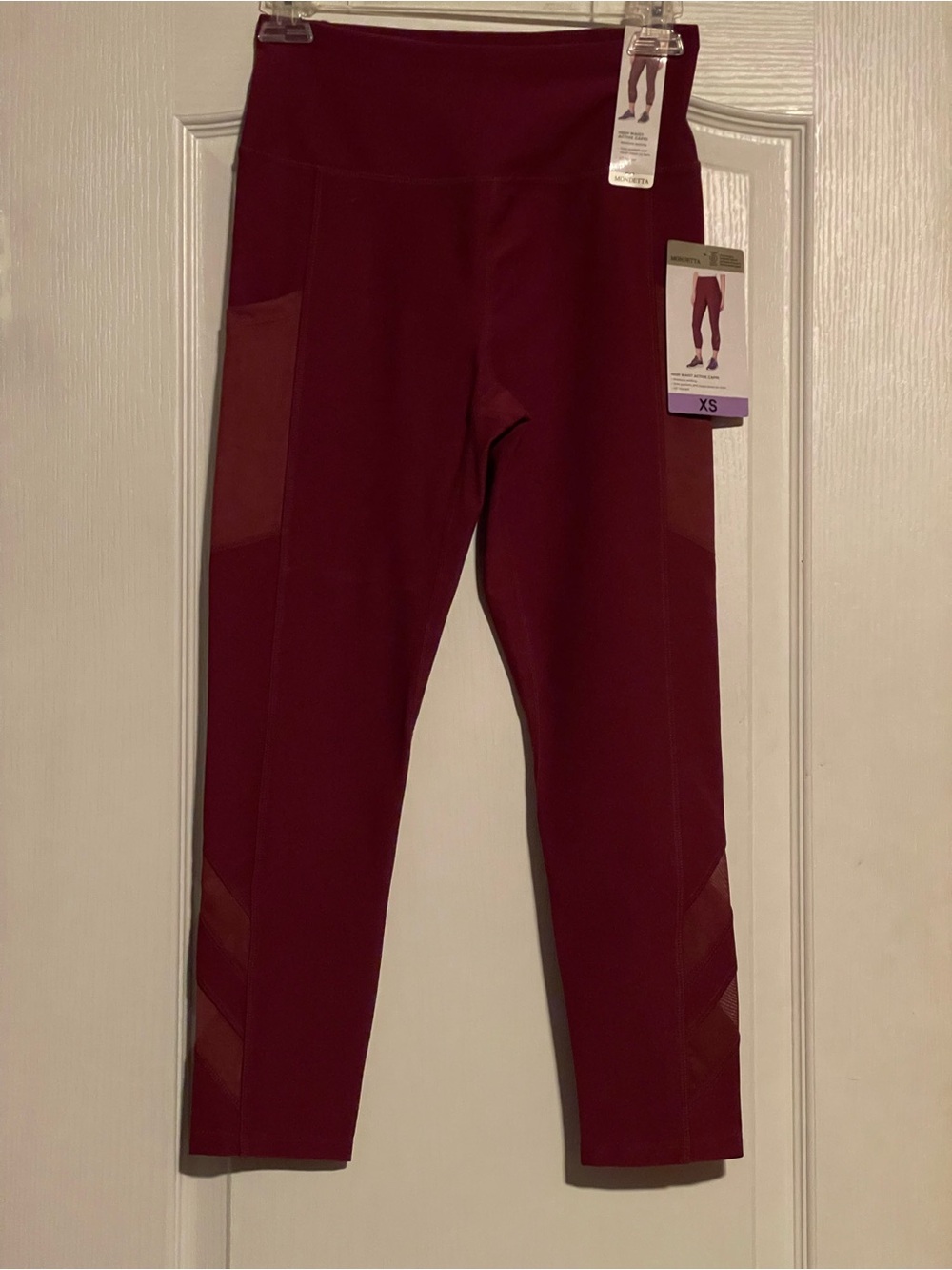 Mondetta High Waisted Active Capri Leggings Size XS (0-2) NWT
